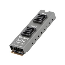 CY PCI Express NGFF NVME M-Key to Dual SFF-8087 SATA 3.0 6Gbps Adapter Card 2280 picture