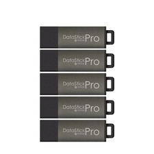 Centon DataStick Pro USB 3.0 Flash Drive 64GB x 5, Charcoal Metallic (S1B-U3P... picture