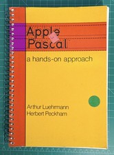Apple Pascal A Hands-On Approach Apple II 1981 Luehrmann Peckham Spiral Bound picture