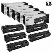 LD Comp Replacements HP 85A CE285A 5pk Blk M1132 M1212 M1217 P1102 P1102 picture