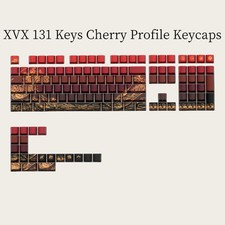 XVX 131 Keys Cherry Profile PBT Keycaps Coral Sea Side Print Mechanical Keyboard picture