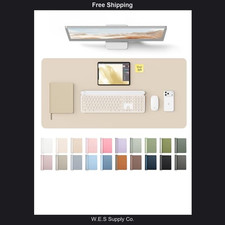 YSAGi Leather Desk Pad Protector Large Mouse Pad Non-Slip Waterproof picture