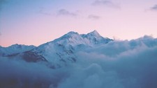 Landscape mountains snow snowy peak mountain Custom Gaming Mat Desk picture