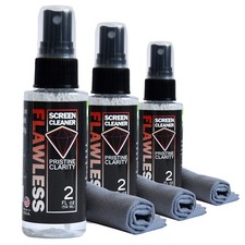 Flawless Screen Cleaner Spray with Mini 3 Pack, black, red, white, blue picture