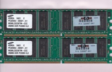 512MB 2x256MB PC3200 DDR-400 SAMSUNG KIT M368L3223ETM-CCC DDR1 HP 326667-041 KR picture