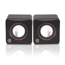 USB Powered Stereo Speaker System - Small Size - with Volume Control & 3.5 mm... picture
