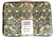 William Morris & Co Strawberry Thief Laptop Sleeve Case Padded Fits Up to 15