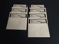Vintage Microsoft windows operating system floppy disc 1985-1993 picture