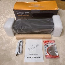 Aixiqee Portable Wireless Printer Thermal Bluetooth Comes W/USB Reader A80 A4&A5 picture