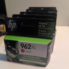 New- Set of 5, HP 962XL Genuine Original Inkjet Ink Magenta 3JA00AN Expired  picture