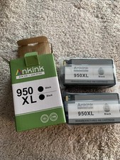 2 pack compare HP printer ink 950XL black NEW ankink  picture