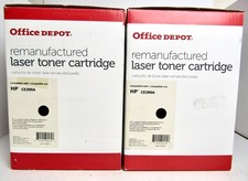 (Lot of 2)  Compatible Toner Cartridge Replacement for HP CE390A - 90A BLACK picture