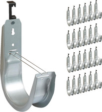 ICC Batwing J Hook 4” with Retainer Clip - Galvanized Steel Cable Management Hoo picture