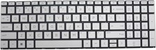 New HP Pavilion 17-CN 17-CN0000 17-CP 17-CP0000 Series Backlit Silver Keyboard picture