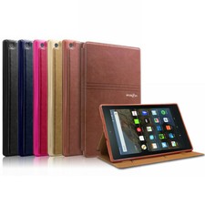 For All-New Amazon Fire HD 8 6 7 8th Gen Leather Stand Case Cover w/wake/Sleep  picture