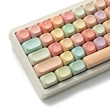 134 PCS Cute Candy Colorful Rainbow MOA Profile PBT Keycaps Cherry MX picture