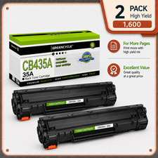2PK CB435A 35A Toner Cartridge Fit for HP LaserJet P1005 P1006 P1007 P1008 P1009 picture