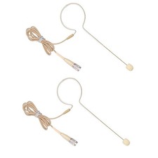 2 Pack Single Hook Hirose 4pin Headset Microphone For Audio Technica Wireless picture
