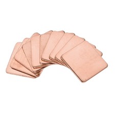 Flat IC Chipset Thermal Copper Heatsink for CPU GPU  20 x 20 x 1mm 10pcs picture