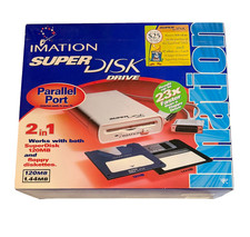 New Imation SuperDisk 120MB Drive Parallel Port 2 in 1 Floppy Windows PC picture