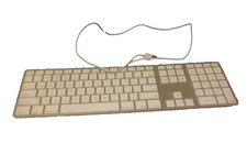 Apple White Aluminum USB Wired Keyboard A1243 picture