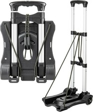 Small Folding Hand Truck Dolly with 2 Wheels, Lightweight Aluminum Foldable L... picture