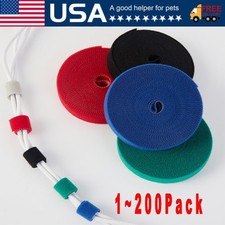 1M Cable Organizer Wire Winder –Cord Management Tape for Earphones & Charger Lot picture