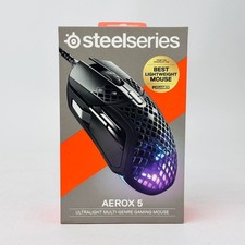 SteelSeries Aerox 5 Wired USB-C Optical Gaming Mouse 18000 DPI Black - NEW picture