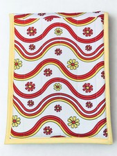 Quilted Tablet Sleeve or Book Sleeve Snap Closure - Retro Boho Collection - Book picture