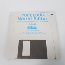 Original Populous World Editor Amiga Game Retro Game for Commodore from 1991 picture