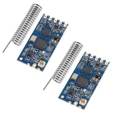 2pcs HC-12 433Mhz SI4463/SI4438 Wireless Serial Port Module 1000M Replace Blu picture