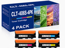 4PK CLT 406S Toner Cartridge CompatiblE For Samsung Xpress C460W C410W Printer picture