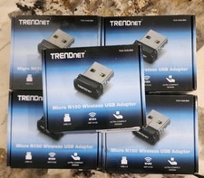 Lot of 5 TRENDnet TEW-648UBM V2 Micro N150 WiFi USB Adapters Open Box picture