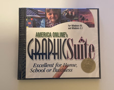 America Online’s Graphic Suite An Aol Exclusive For Widows 95 & 3.1 CD ROM picture