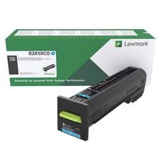 Original Lexmark 82K1XC0 Cyan Toner. New Sealed Box OEM picture