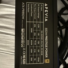 Apevia 850W Prestige Power ATX-PR850W 80 Plus Gold 850W Non Modular Power Supply picture