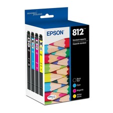 Epson 812 Genuine Ink Cartridge Black and Color Combo Pack T812120-BCS picture