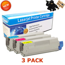 3 PK CMY Toner Set for Okidata Oki C6150 MC560N 43865719 43865718 43865717 picture