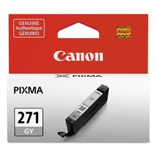 Canon PIXMA 271 CLI-271 Gray Gy Ink Tank Printer Print Cartridge Genuine NEW picture