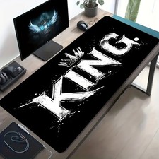 1pc Large-sized Esports Gaming Mouse Pad with Black and White 