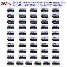 HDD Capacity Label for DELL 13/12 Gen KG1CH F238F G176J 3.5