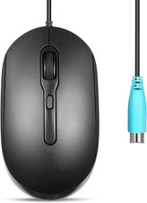 PERIMICE-222PB Wired PS/2 Optical Mouse - Long 5.9 Ft Cable - Optical 1200/1600/ picture