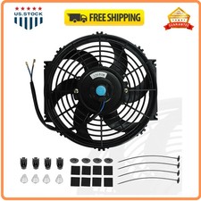 10 Inch Slim Electric Radiator Cooling Fan 12V Push Pull with Mount Kit Unive... picture