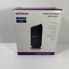 Netgear CM600 High Speed Cable Modem DOCSIS 3.0 24x8 Channel Bonding Black picture