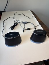 AmazonBasics V620BLACK USB-Powered PC Speakers with Dynamic Sound - Black picture