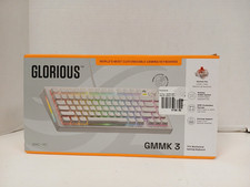 Glorious GMMK 3 75% Mechanical Gaming Keyboard, White *LED'S NOT WORKING* picture
