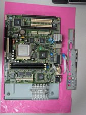 Vintage Super Socket 7 Motherboard W/ AMD K6-2  350AFR W/ 128 MB RAM  Ati Rage  picture