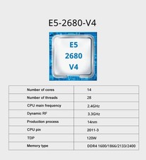 MOUGOL X99 Gaming Motherboard Intel Xeon E5 2680 V4 DDR4 8Gx2 M.2 NVME picture
