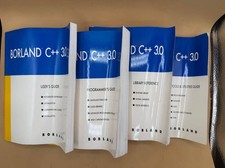 Lot of 4 Borland C++ 3.0 Manuals User Programmer Library Tools Guides picture