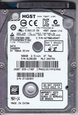 HTS545050A7E362 pn: 0J38105 mlc: DA5754 500GB SATA 2.5 2014 HGST Apple 655-1730F picture
